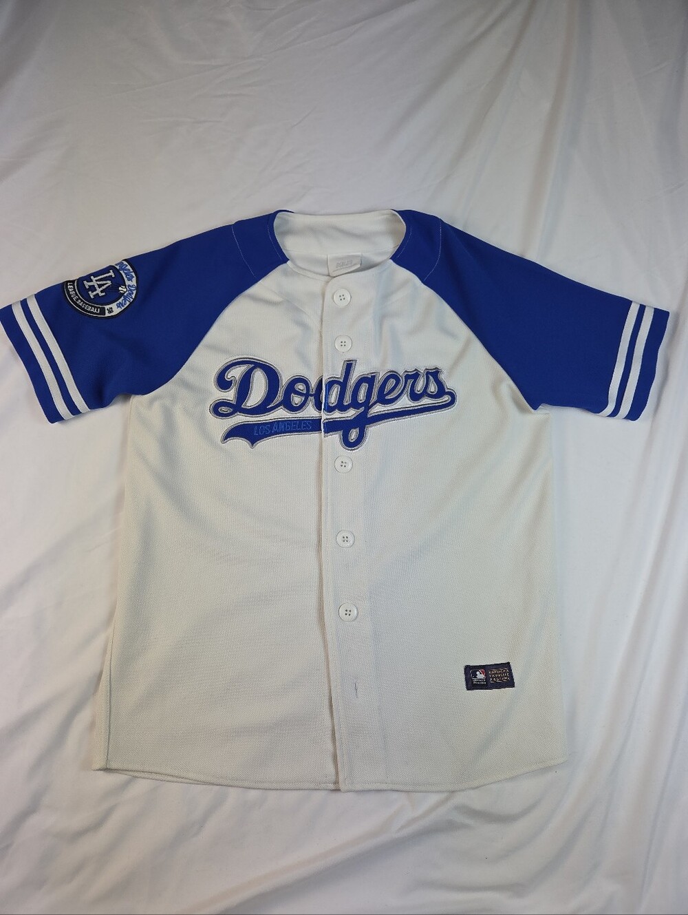 MLB Los Angeles Dodgers Button Front Gameday Jersey Men's Large